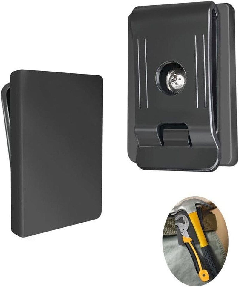 2PCS Magnetic Belt Clip Heavy Duty Magnetic Tool Holder Belt Clip Black Magnet T