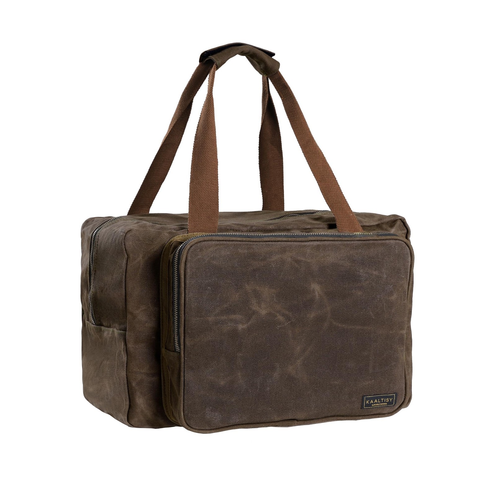 16oz Waxed Canvas Tool Bag – Robust Zipper Garden Tools Tote with 3 Compartme…