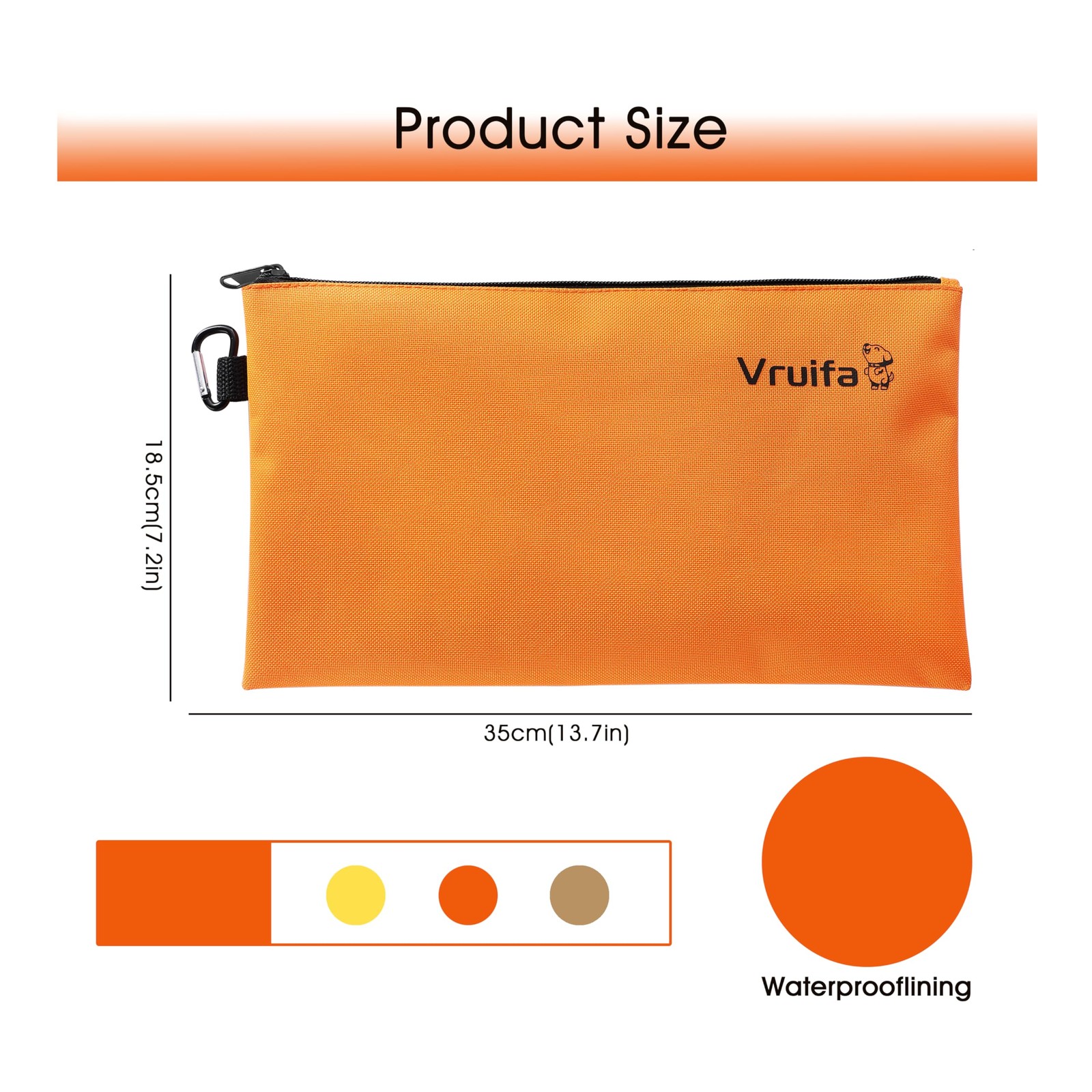3PCS Tool Pouches with Zipper, Premium small Tool Bags, Waterproof Utility zi…