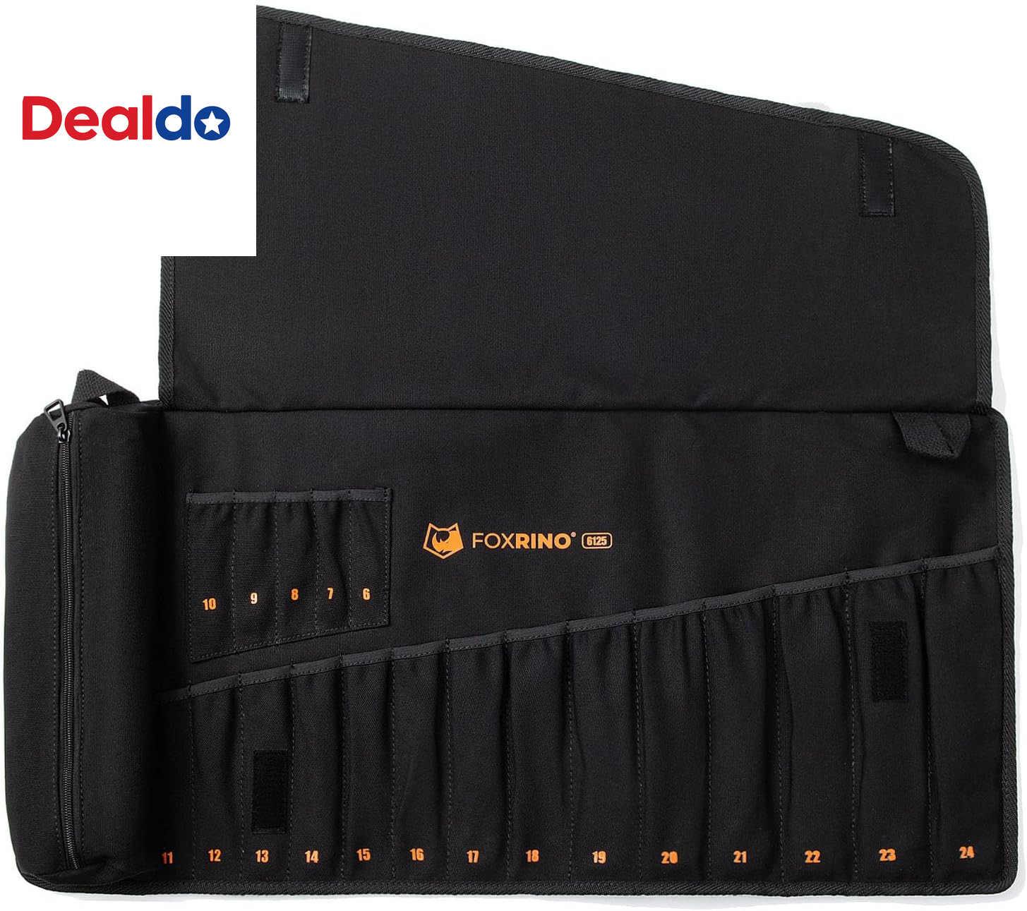 Wrench Roll, Wrench Roll up Pouch, 19-Pocket Heavy Duty Canvas Wrench Organizer