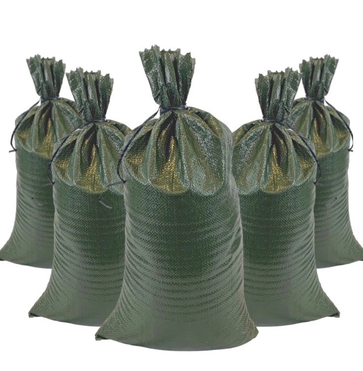 DURASACK Heavy Duty Sand Bags with Tie Strings Empty Woven Polypropylene