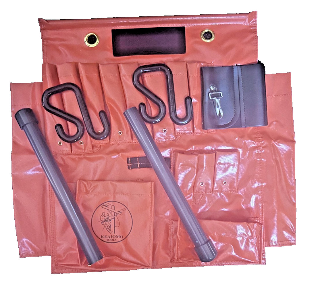 KEAIOMO Lineman Tool Board & 16-Pocket Aerial Apron – Pro Bucket Truck Organizer
