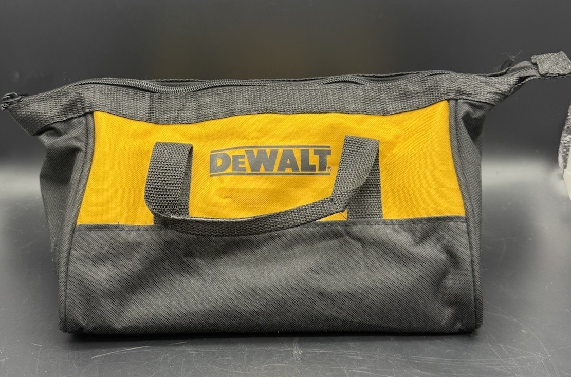 DeWalt Tool Bag Soft Case Zip Top Black Yellow Power Tool Carry Bag