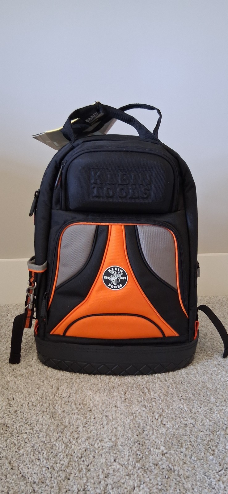 Klein Tools 55421BP-14 Tradesman Pro Tool Backpack, 39 Pockets, Molded Bottom