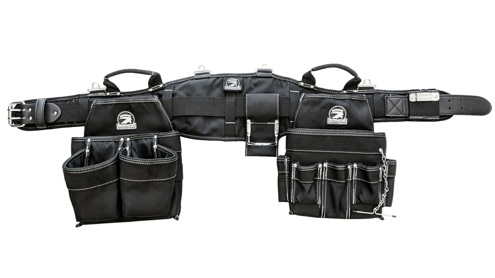 Gatorback Deluxe Electricians Package. Tool Belt+Suspenders+Gloves+Magnetic Clip