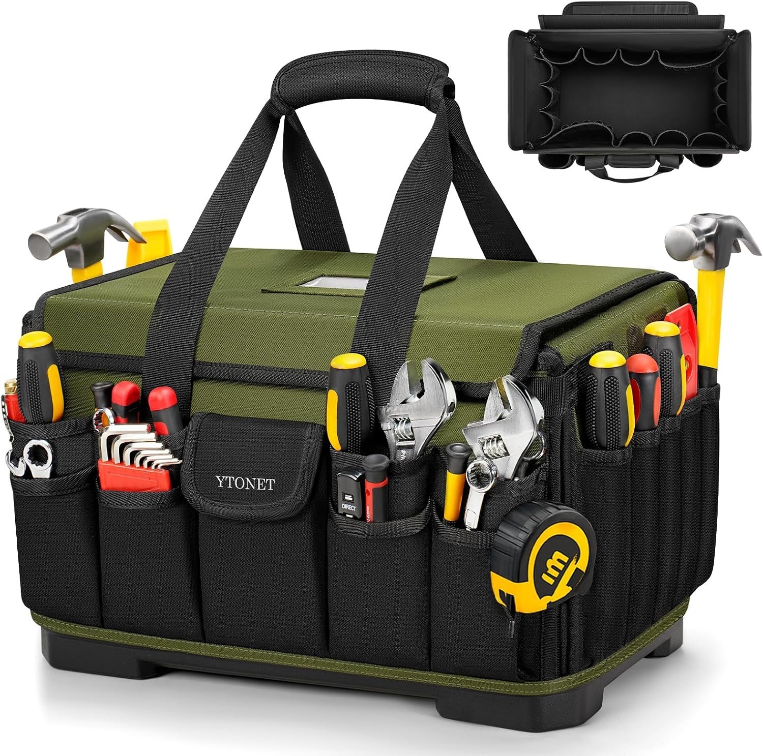 16-Inch Heavy Duty Electrician Tool Bag, 46 Pockets