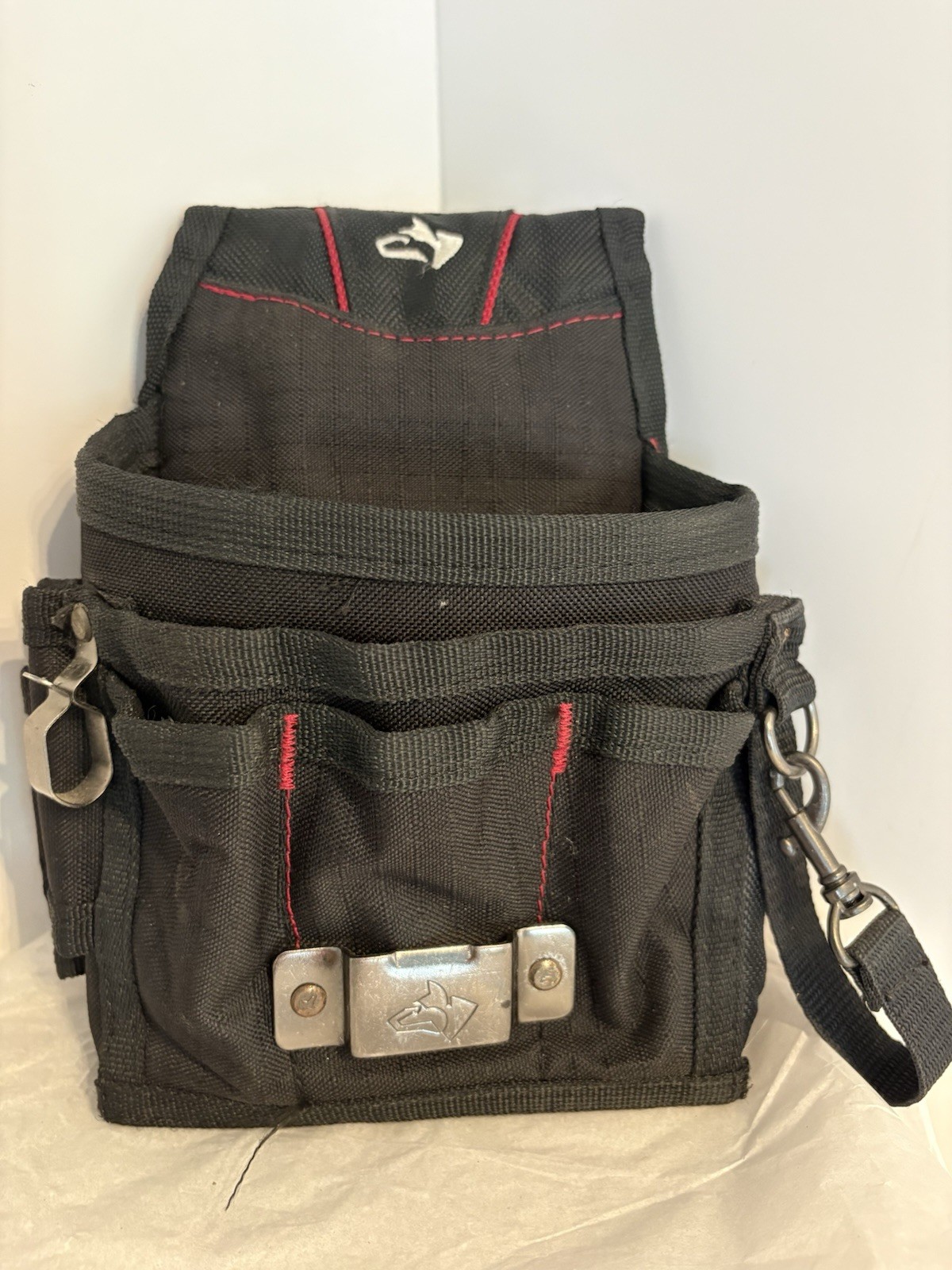Husky Tool Belt Clip Pouch Holster Polyester Black I 9×9” Free Shipping