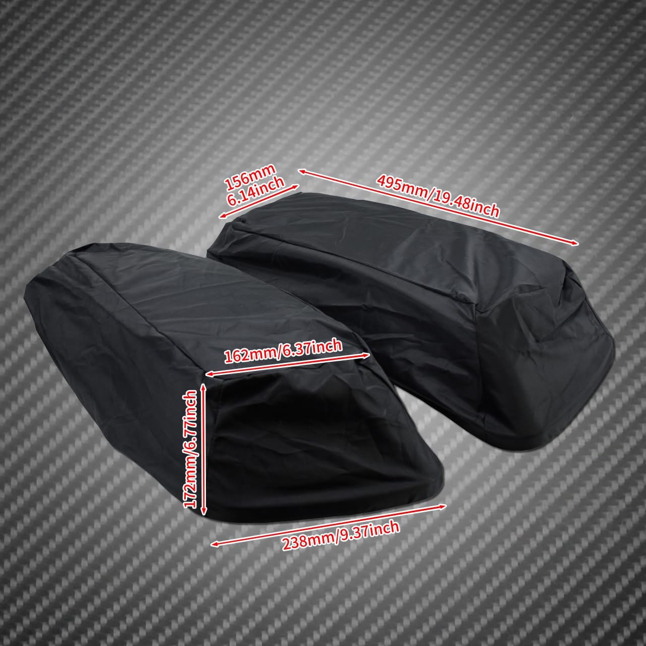 Motorcycle Saddlebag Lid Covers Waterproof bag Fit for Harley Touring Street …