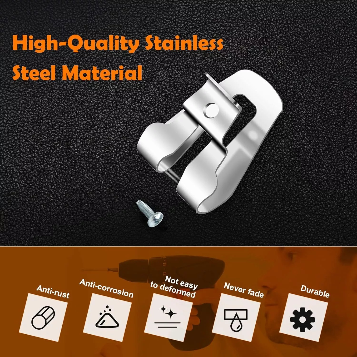10Pcs Belt Clip Hook Holder&Screws For Ridgid/AEG Impact Driver Drill Tool US