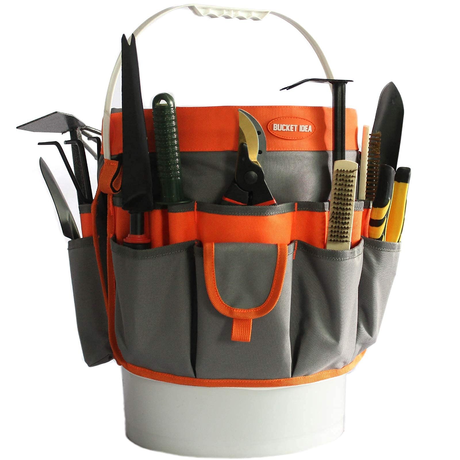 Bucket Idea Bucket Tool Organizer With 35 Pockets Fits to 3.5-5 Gallon Bucket…