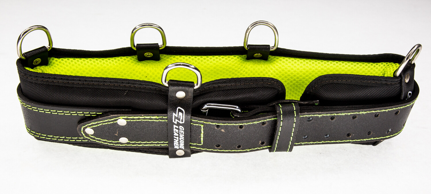 4″ in Heavy Duty Leather Work Tool Belt with Extra Foam Padded Fits upto 54″