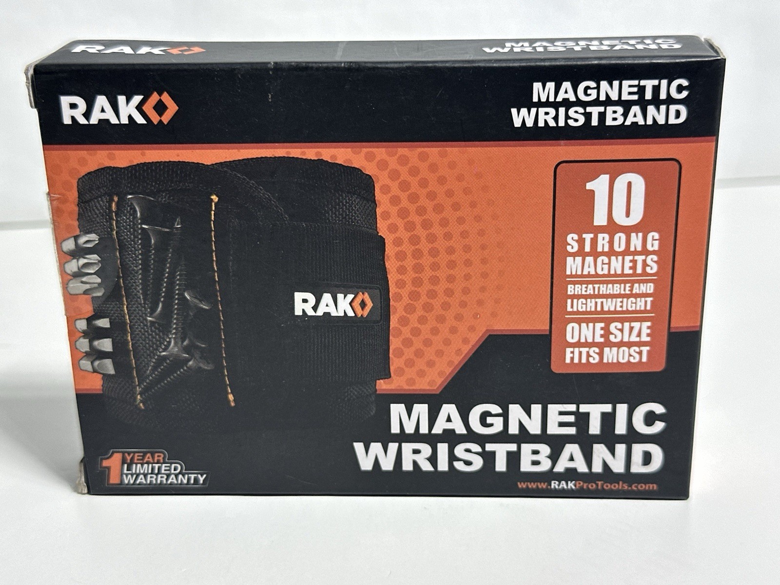 RAKO Removable Magnetic Wrist Band NEW IN PACKAGE- FREE SHIP