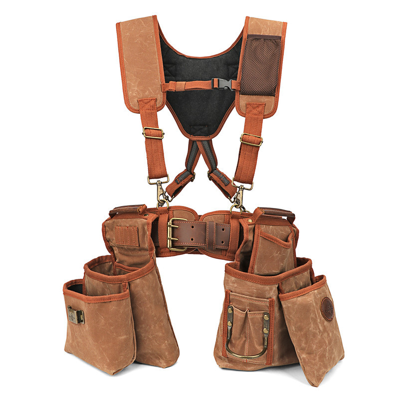 TOURBON Electrician/Carpenter/Framer Tool Contractor Vest Suspender Rig Beltbag