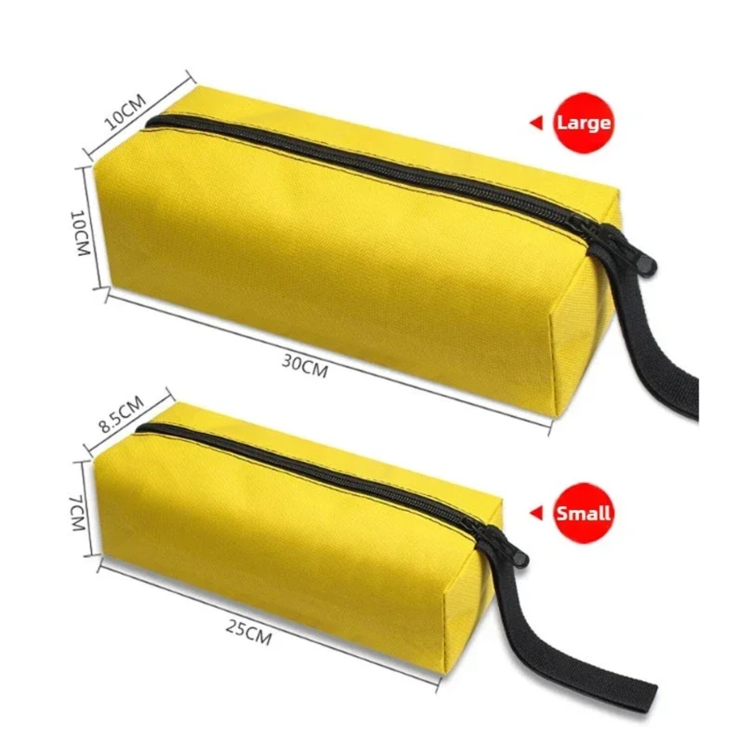 1-3pc Canvas Tool Pouch Bag Zipper Small Multipurpose Organizer Pouch Heavy Duty