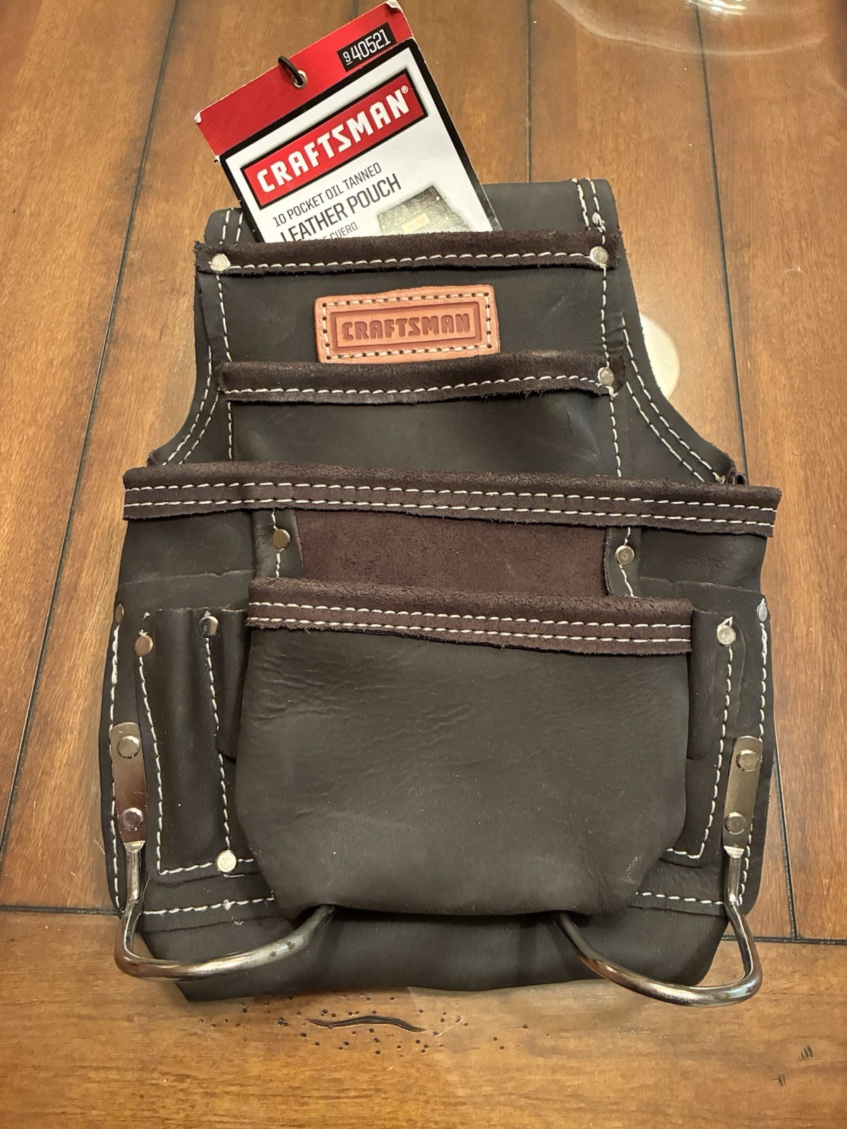 Lot Of 5 Used Leather Tool Bags, Craftsman, Klein (electrician?)