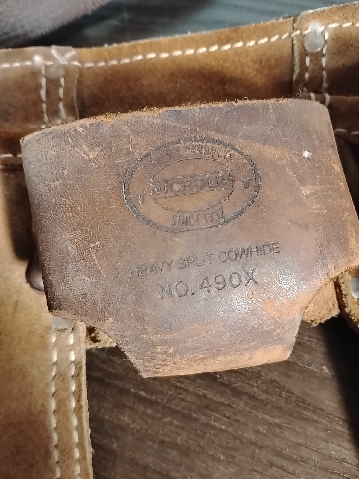 Nicholas Heavy Split Cowhide No. 490X Tool Belt – USA Vintage Carpenter’s Belt