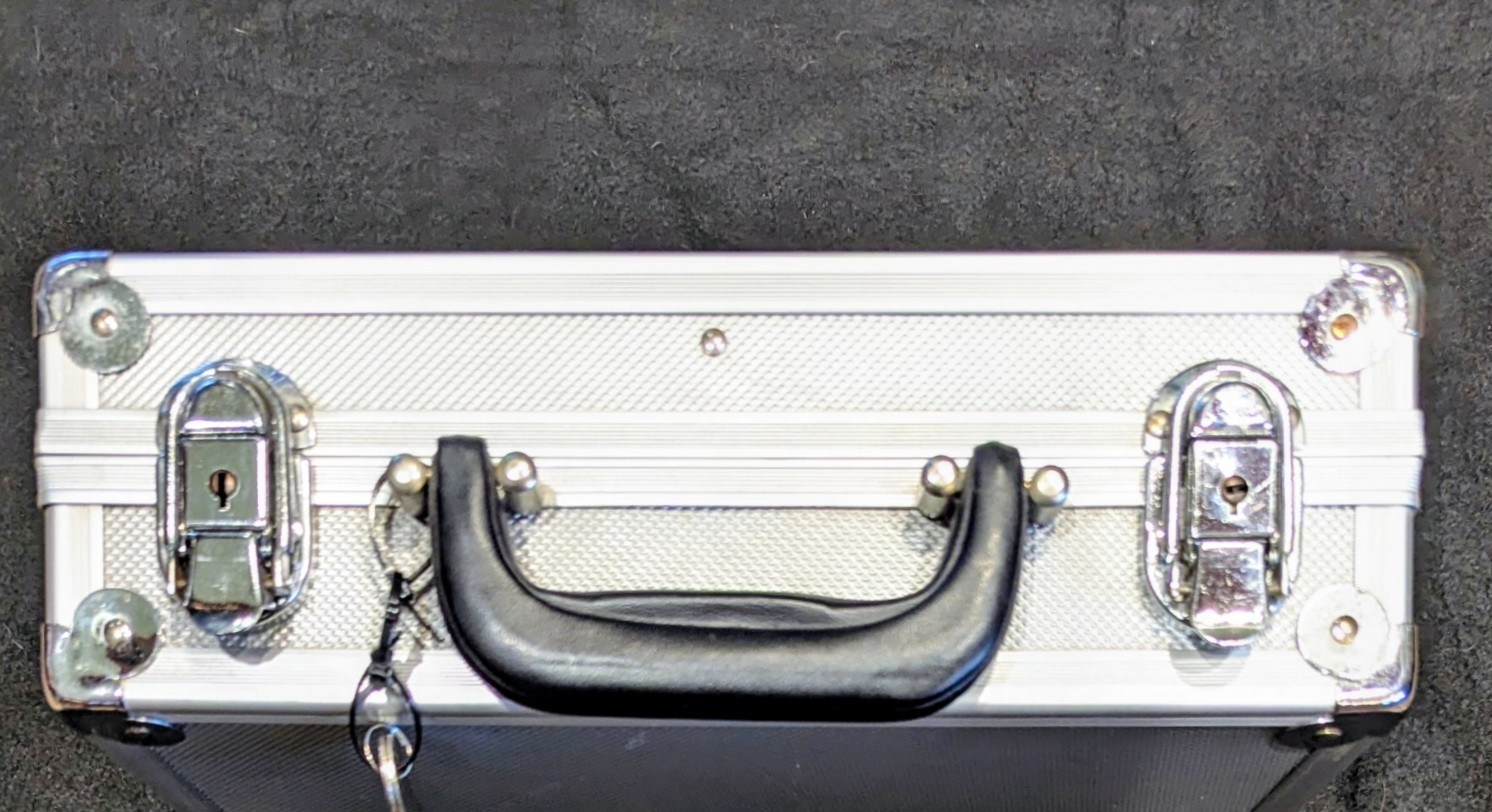 Silver Aluminum Hard Case Tool Attache Briefcase Tech Field Engineer Locking Key