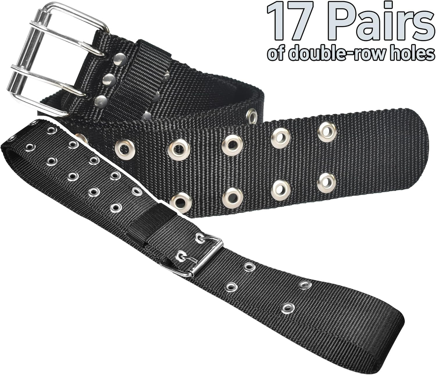 3-Inch Padded Tool Work Belt 1680D Ballistic Tool Belt with 6 Suspenders Ring |