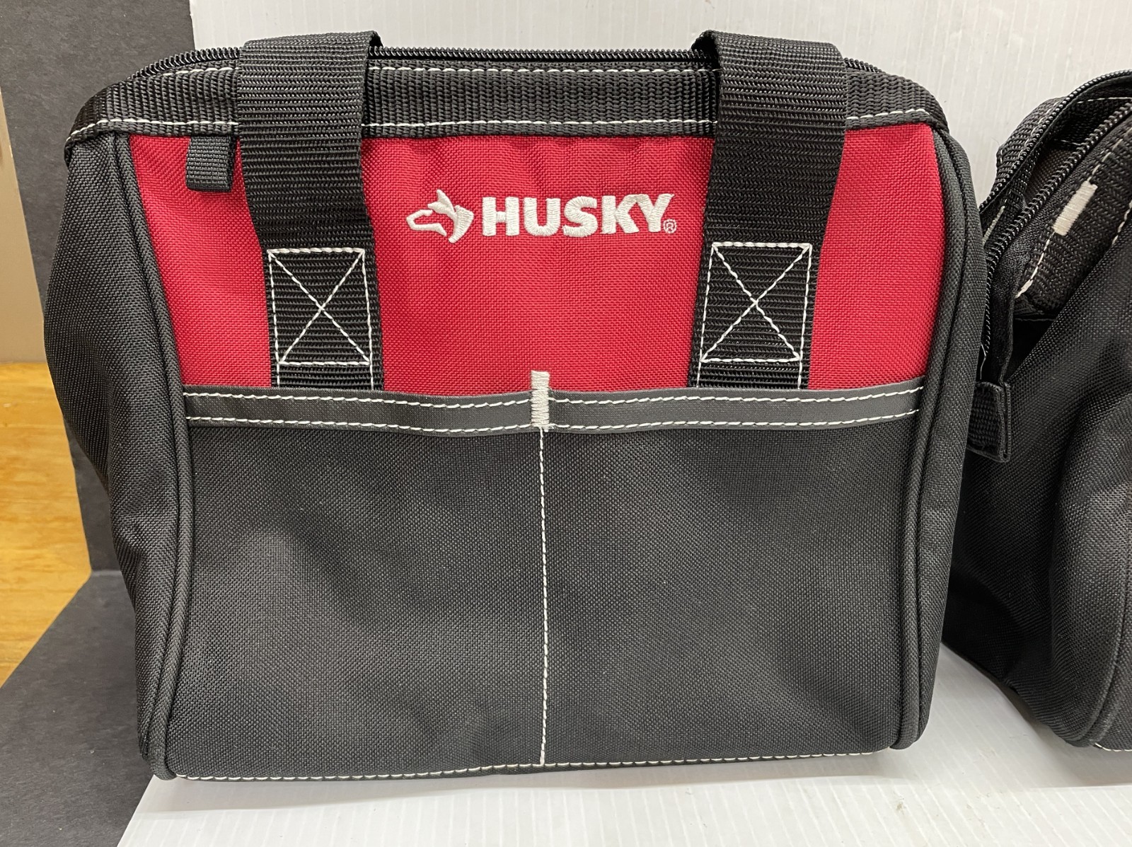 Husky 10″ Tool Bags – LOT OF 2 Canvas Zippered 10in 10 inch (Model 82124N14)