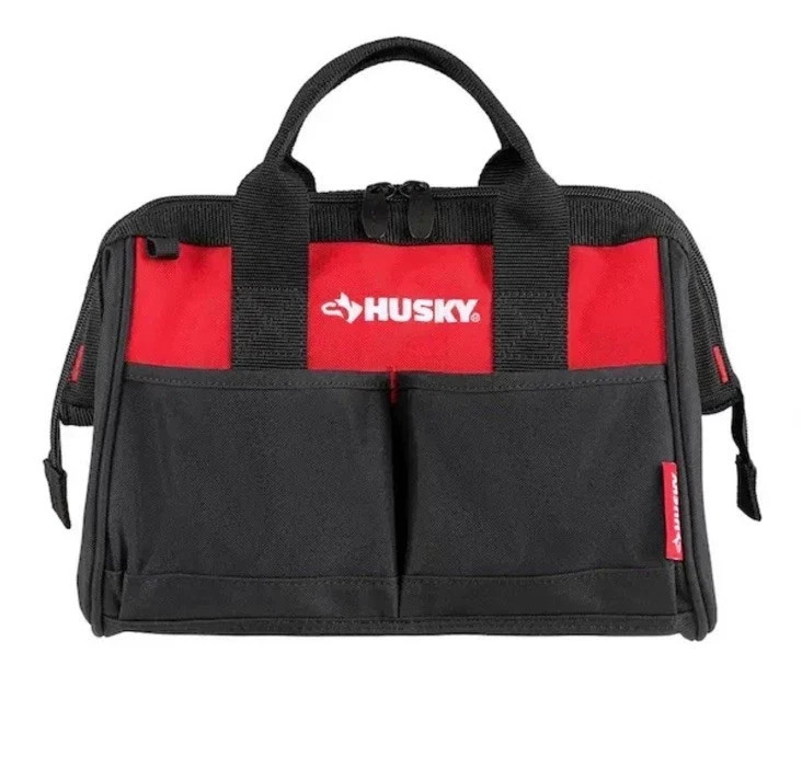 Husky 3-Piece 18 in. 15 in. 12 in. Tool Bag Combo with Water Resistant Fabric