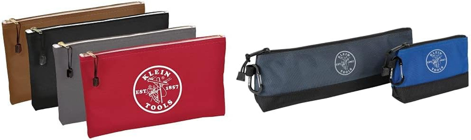 Multi-Purpose 4-Pack Canvas Zipper Bags & Utility Pouches for Every Use