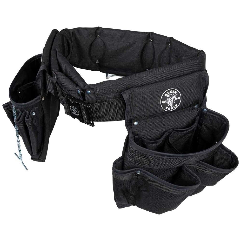 Klein Tools 5710XL Electrician’s Padded Tool Belt Pouch Combo 27 Pockets 4-Piece