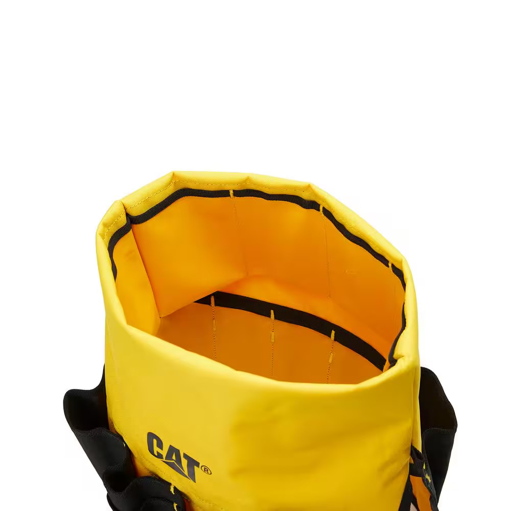 Tool Storage, 18 In., 26 Pockets , Black and Yellow, 600-D Polyester ,Bucket Org