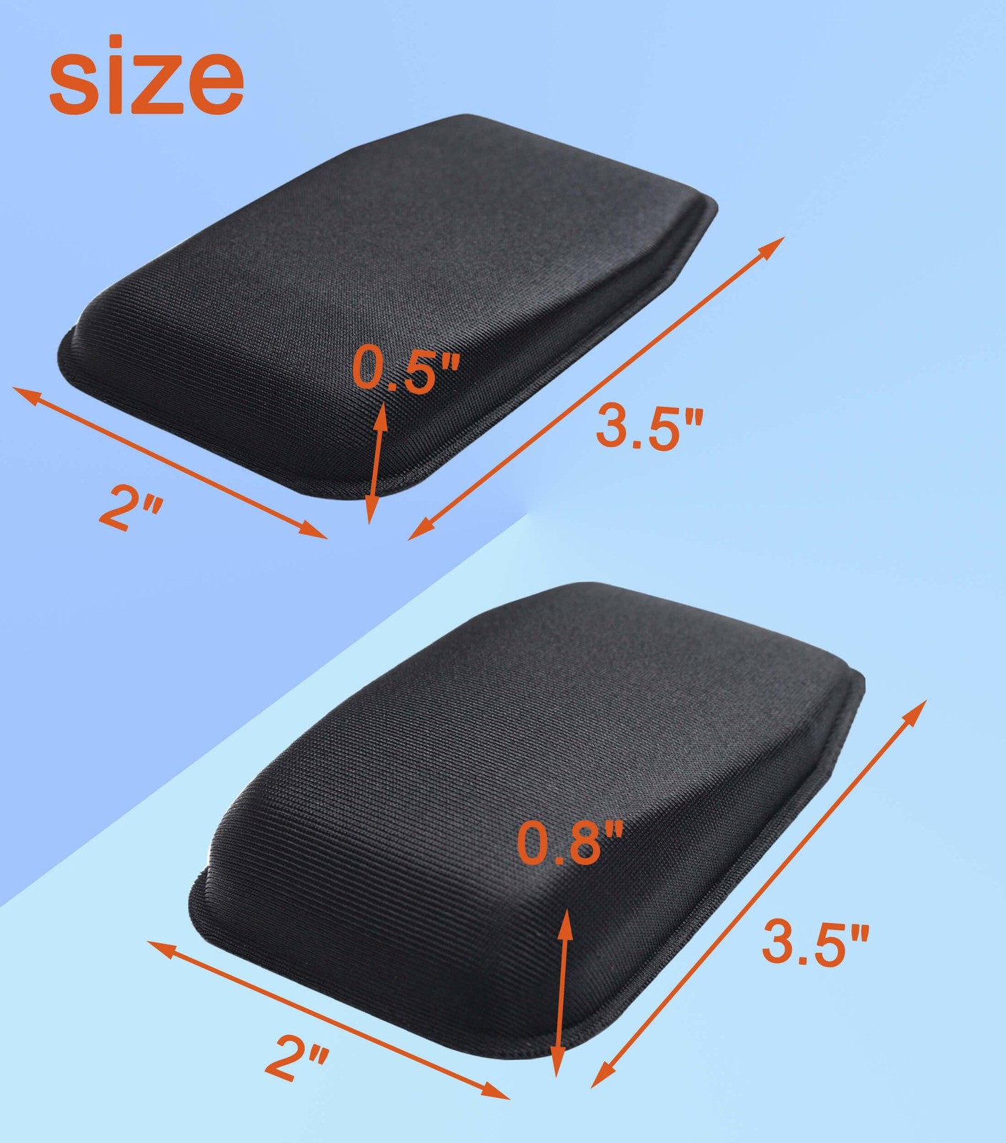 4 Piece Holster Wedge Kit Soft Foam Comfortable Appendix Carry for IWB Holsters