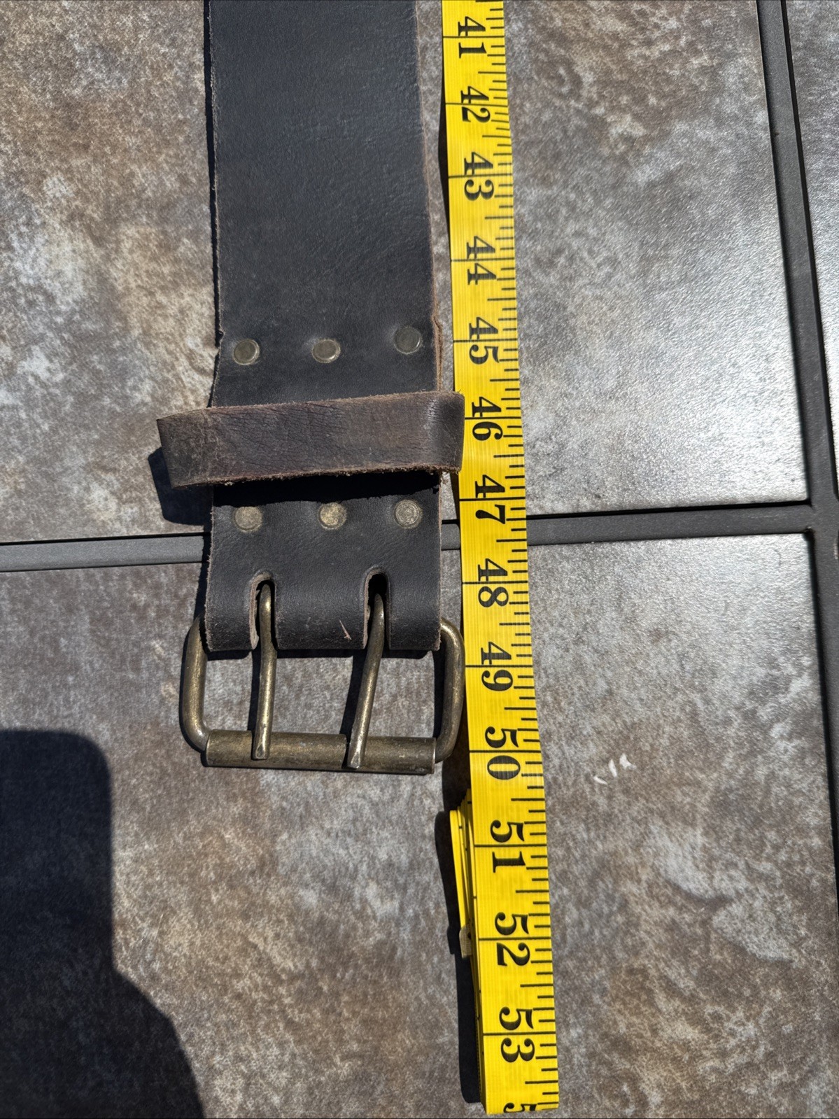 Vntg Craftsman PROFESSIONAL 3″ Wide 50″ Long Leather Tool Belt 40627 (B)