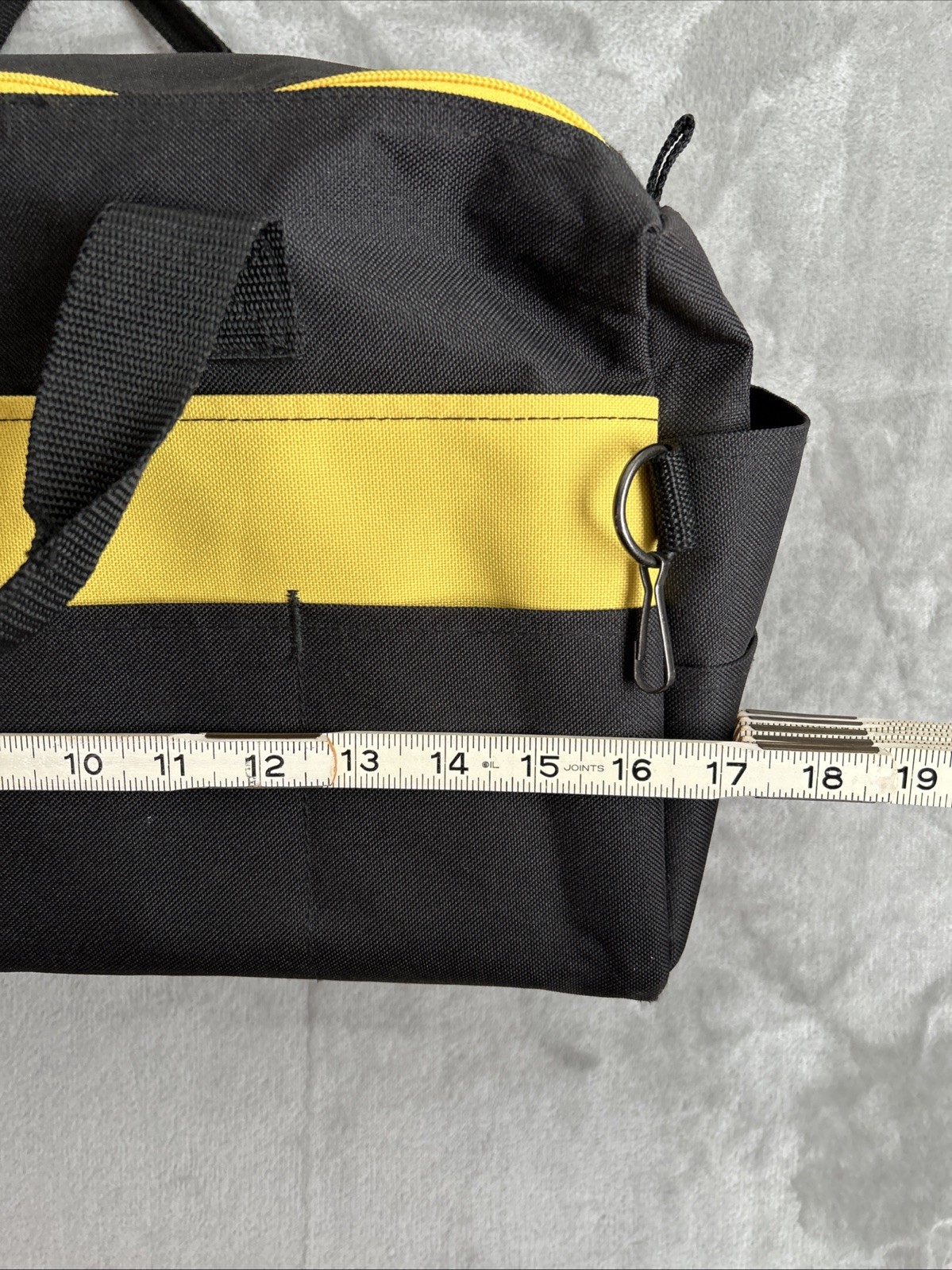 Samsonite Black & Yellow Tool Bag Heavy Duty Canvas Carry Tote