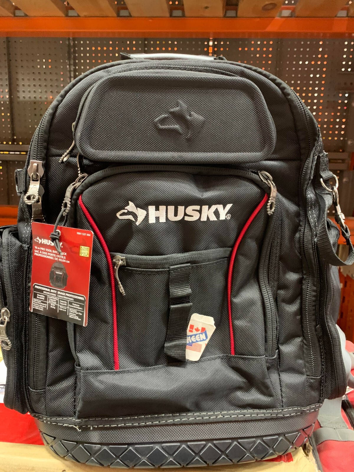HUSKY CANADA 16 inch Pro Tool Backpack