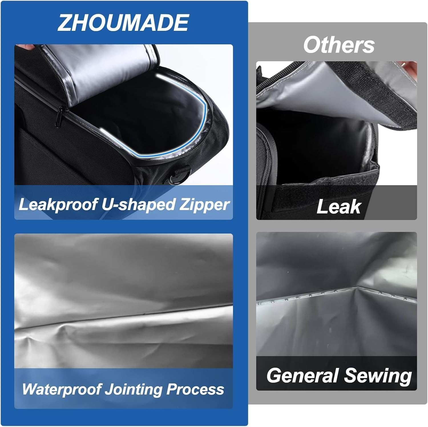 Motorcycle Saddlebag Cooler Bag, Leakproof Saddle Bag Cooler Beverage Waterproof