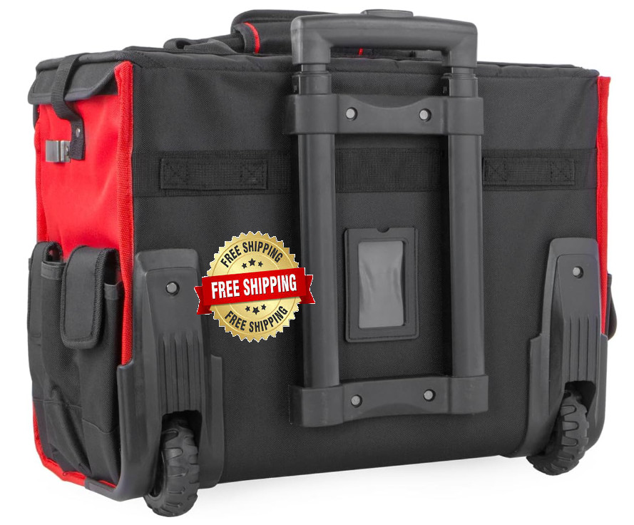 Maleta De Rueda Para Organizar Herramientas – Rolling Tool Bag Organizer Handle