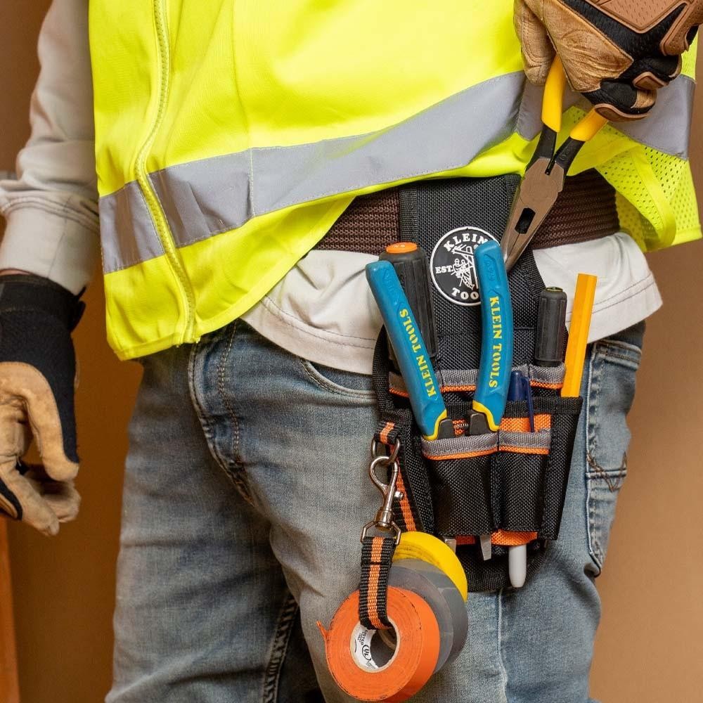 KLEIN TOOLS 5240 Tradesman Pro™ Tool Pouch, 9 Pockets, 10.25 x 5.5 x 10.25-Inch