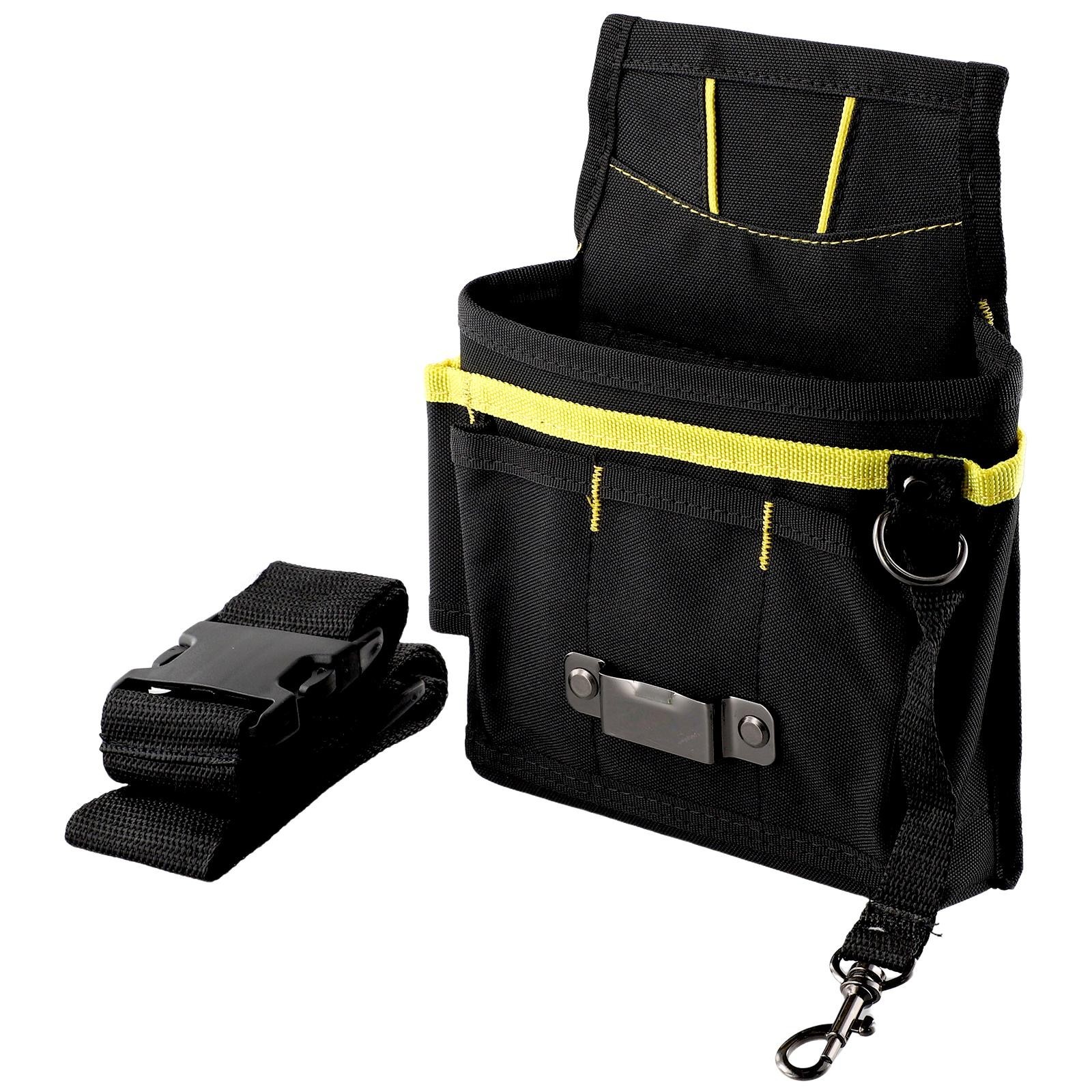 Brand New Tool Bag Waist Storage 600D Oxford Fabric Belt Tool Black Electrician