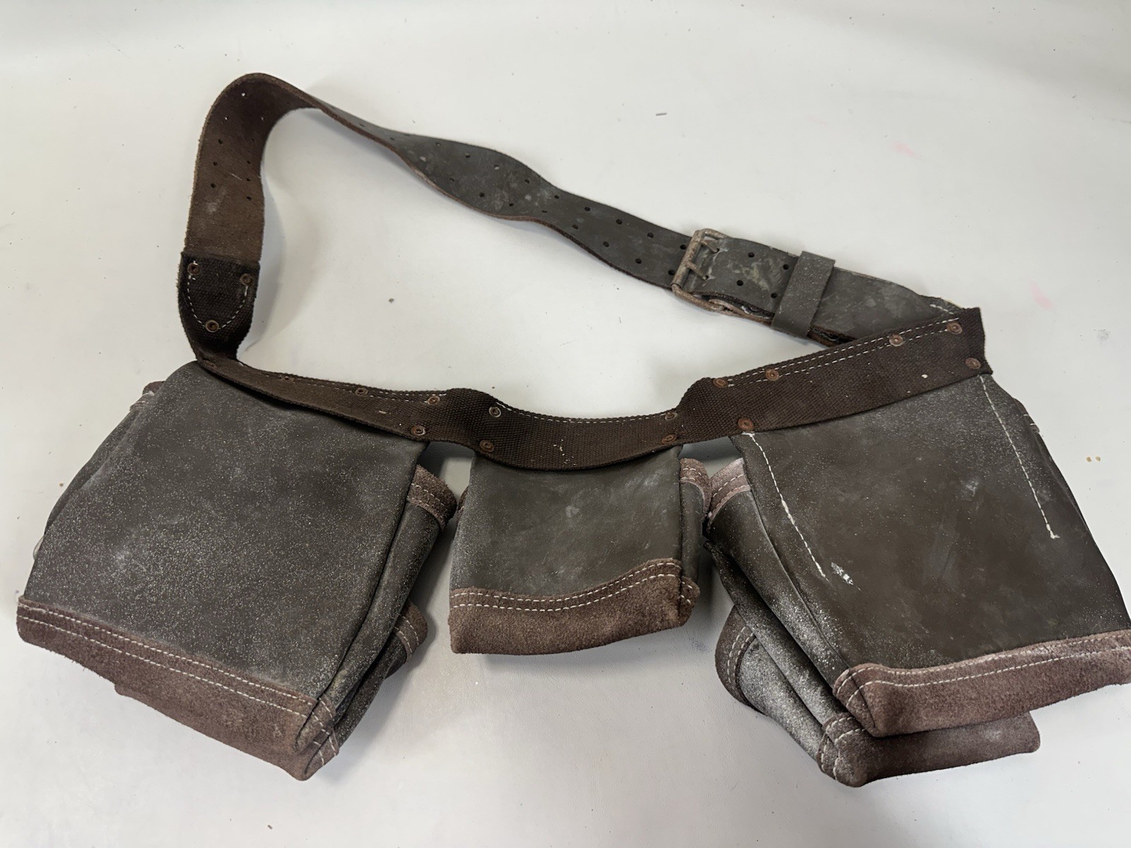 Estwing 14 Pocket Leather Framer’s Tool Belt Pouch Apron Set 94746