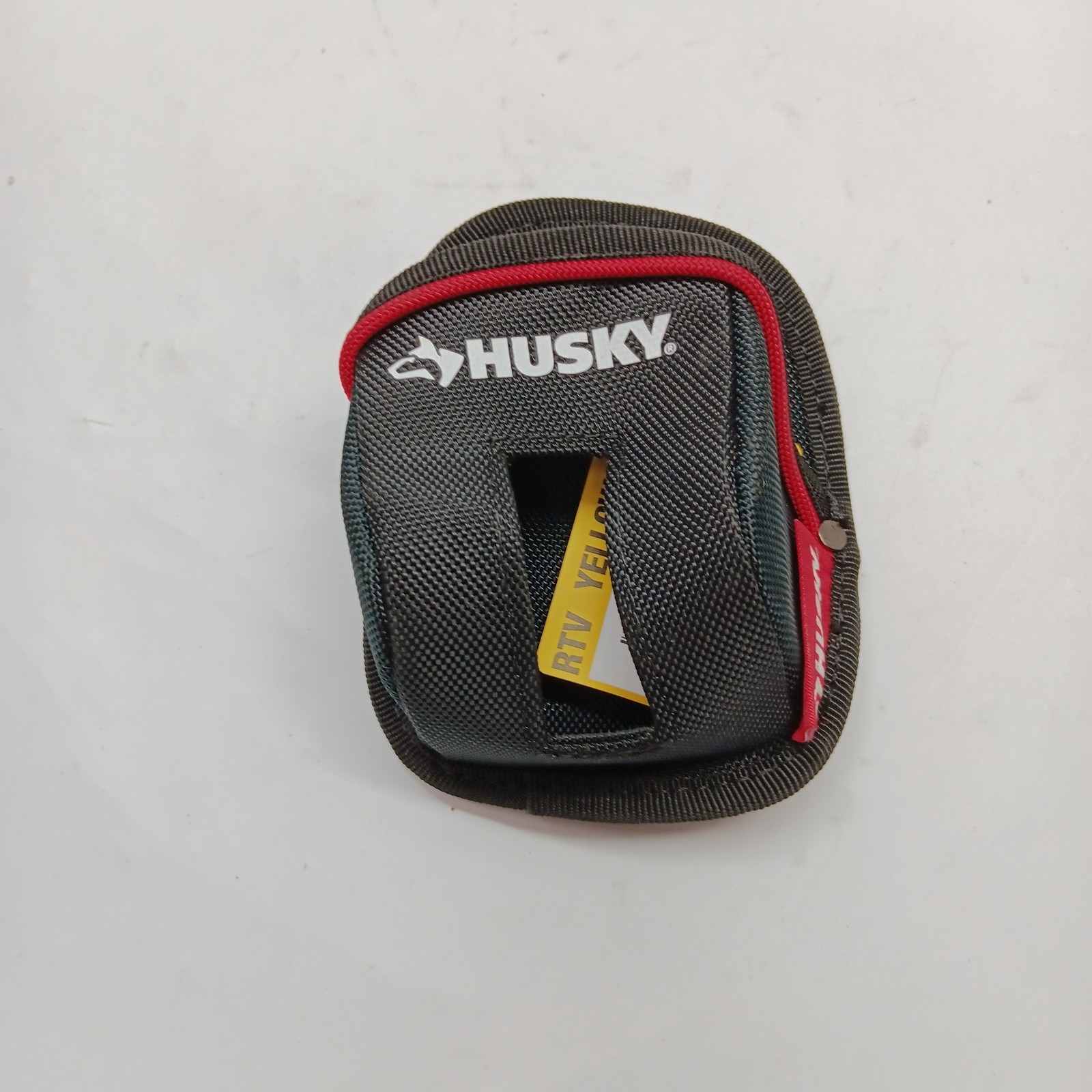 Husky 35ft 4.5 in Clip On Tape Measure Tool Belt Bag Pouch Polyster Black 246568