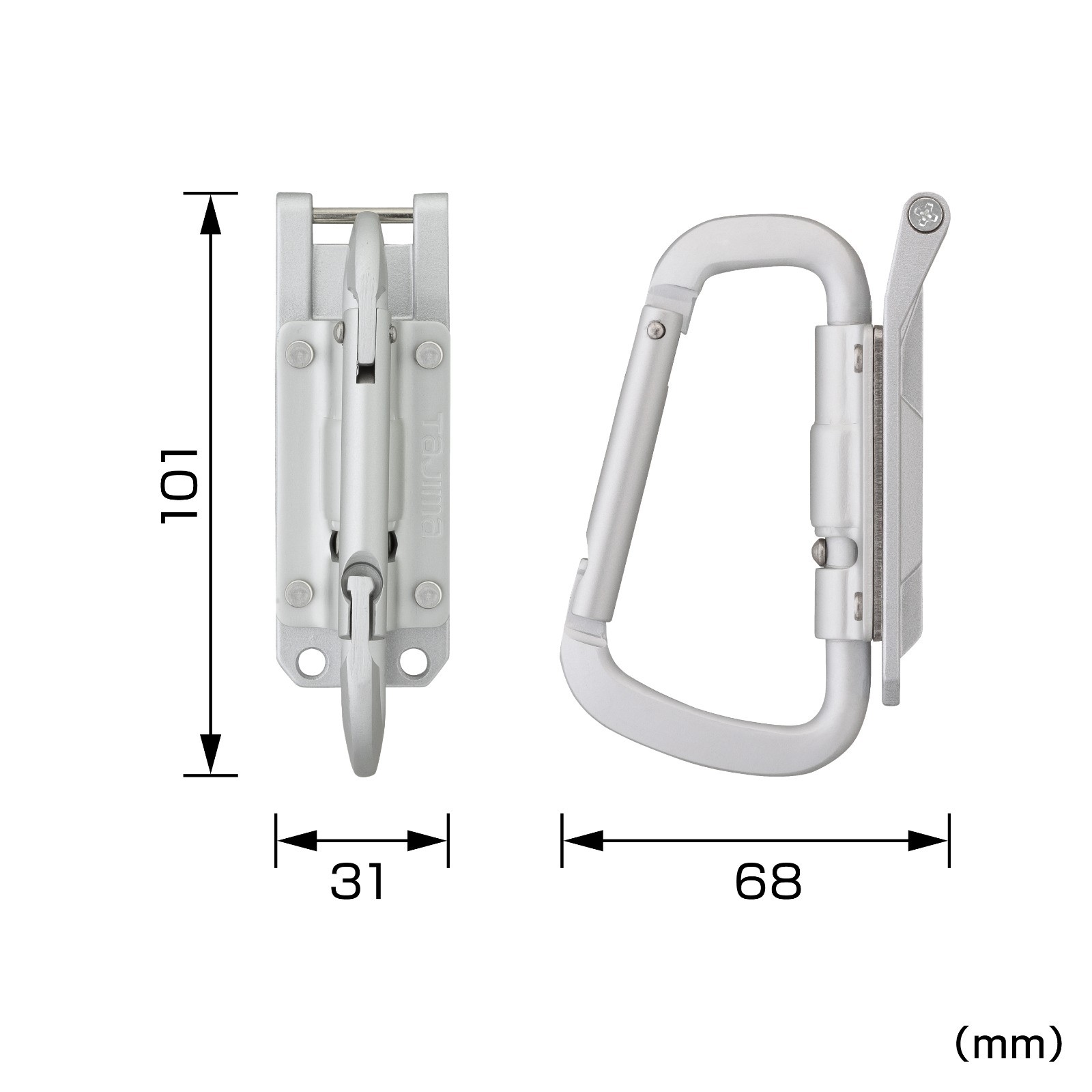 TAJIMA Waist Tool Lower Section Holder for Safety Holder Metal SFPSKHA-CSF CHINA