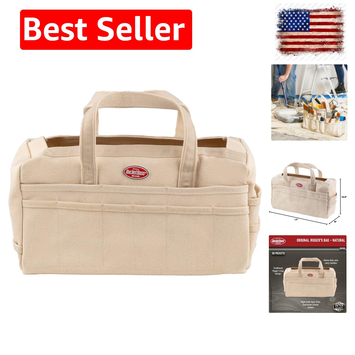 Rigger’s Bag – Natural, Tool Bags – Series 60002 , Beige
