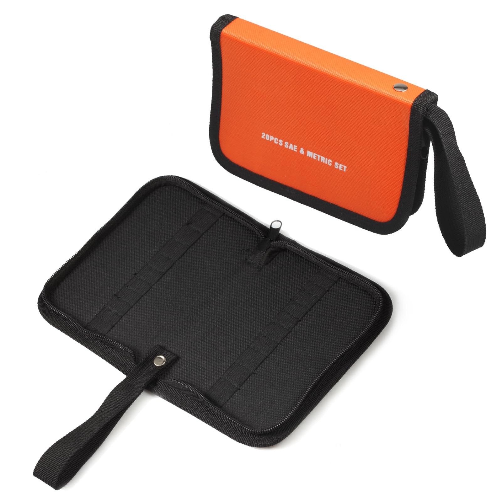 SPEEDWOX 20 Pockets Wrench Tool Storage Bag, Metric and SAE Pouch, Orange
