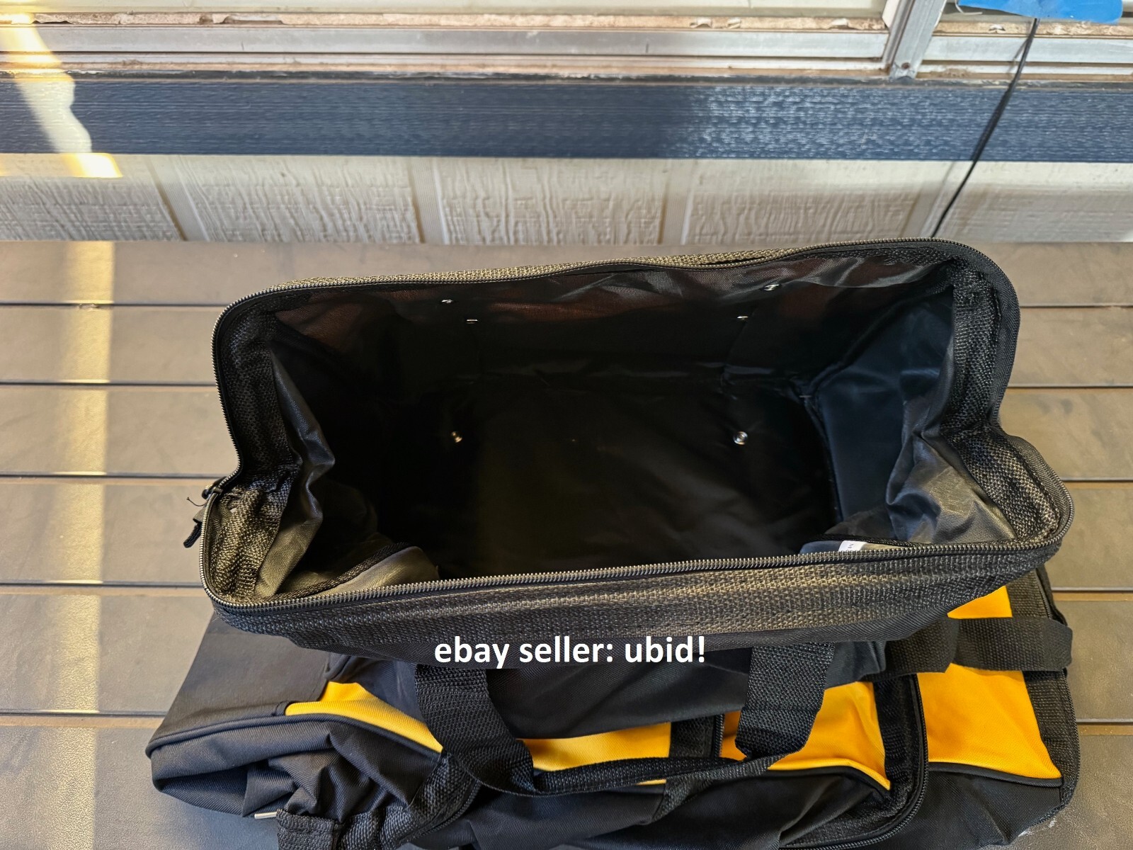 5) Dewalt Tool Bag Case 15″ x 10 x 9 Canvas For 20V Drill, Battery, Pocket Rails