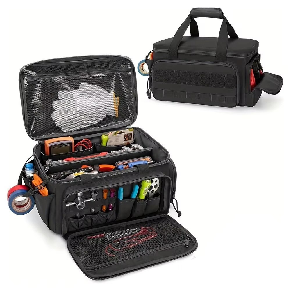 Multifunctional Tool Bag Storage Anti-friction Heavy Duty Work Tote Pocket Large