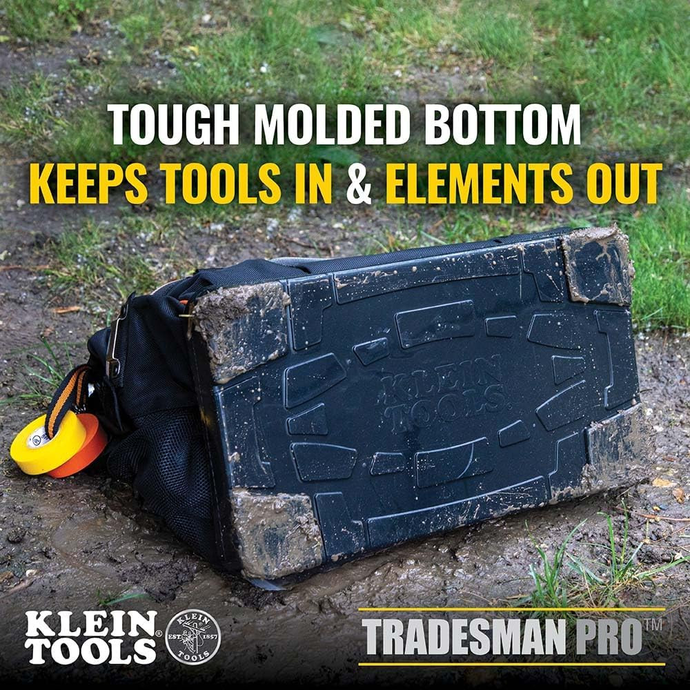 55469 Tradesman Pro Wide-Open Tool Bag Made of 1680 Ballistic Weave with Molded