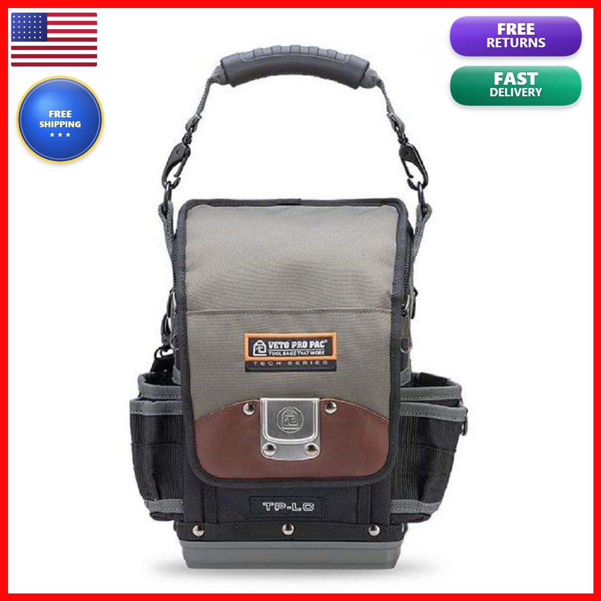 Veto Pro Pac TP-LC Compact Zippered Service Tech Tool Pouch