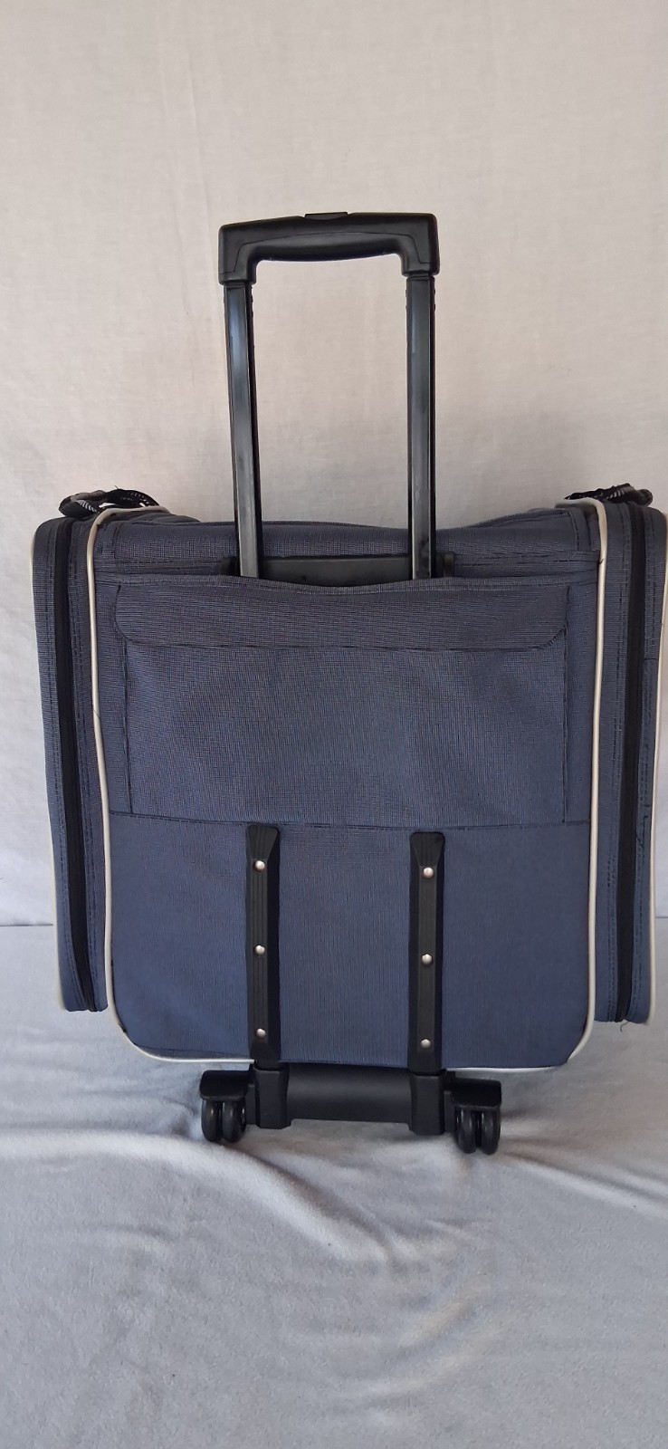 Fiskars Portable Rolling Wheels/ Spinner Multiple Pockets Waterproof Tool Bag BL