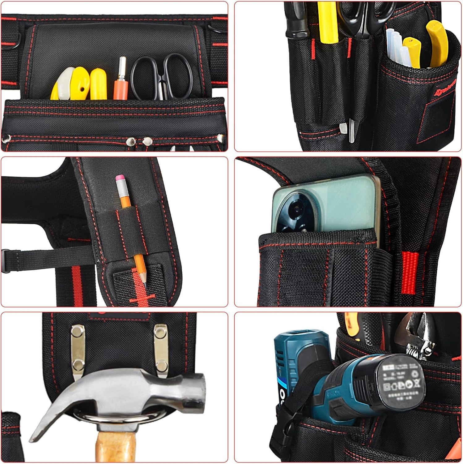 Adjustable Tool Rig with 18 Pockets – Ideal for Carpenters & Electricians