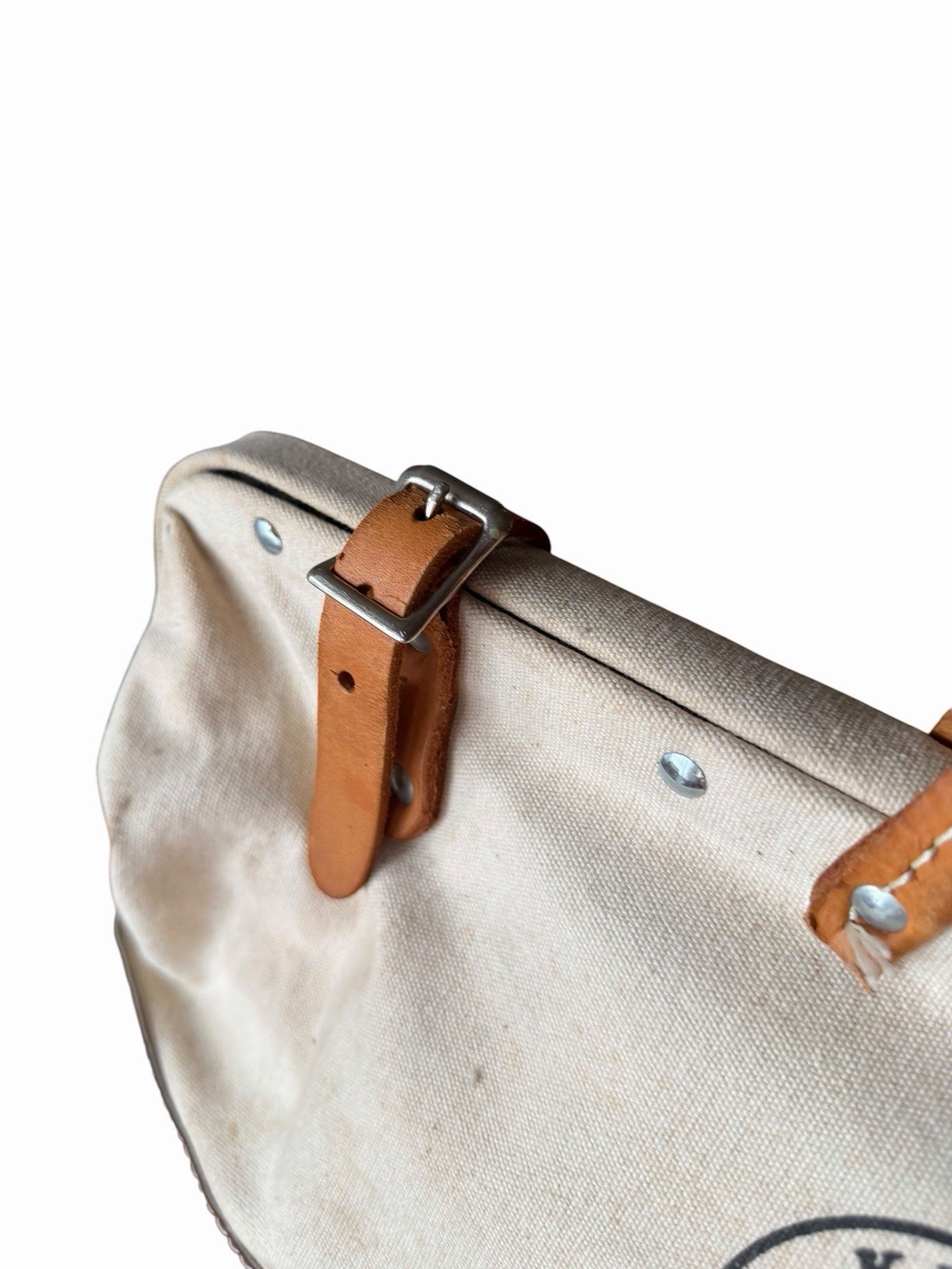 Klein Tools 5105-20 High-Bottom Canvas & Leather Heavy Duty Tool Bag, 20-Inch