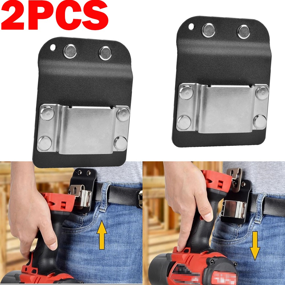 2PCS Tac-Tical Tape Measure Holder with Belt Clip – Low-Profile Drill Holster
