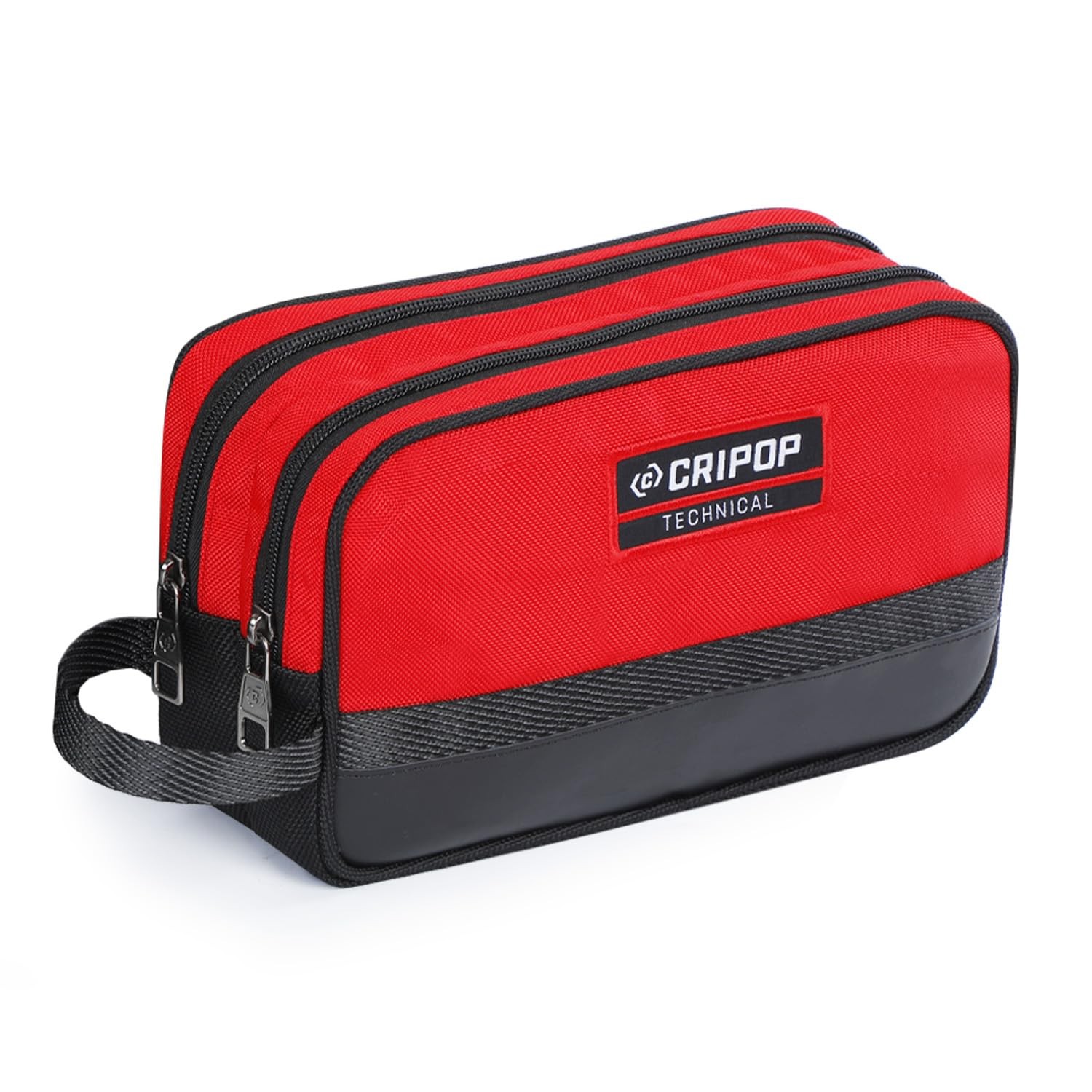 CRIPOP 10 Inch Dual Compartments Tool Pouches with Zipper