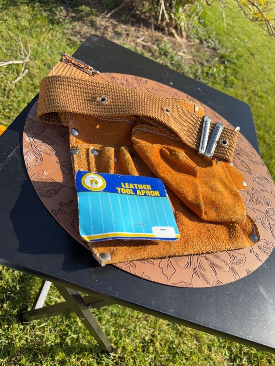 Omaha Industrial Tool Leather Tool Apron with Adjustable Belt